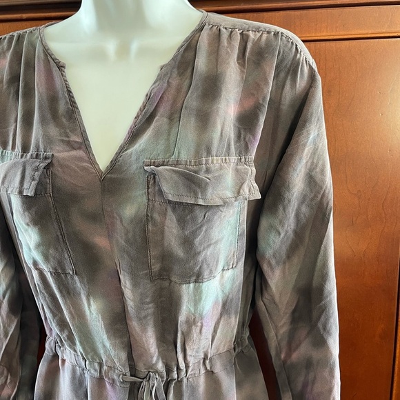 Rebecca Taylor silk tie dye shirt dress - Picture 2 of 6